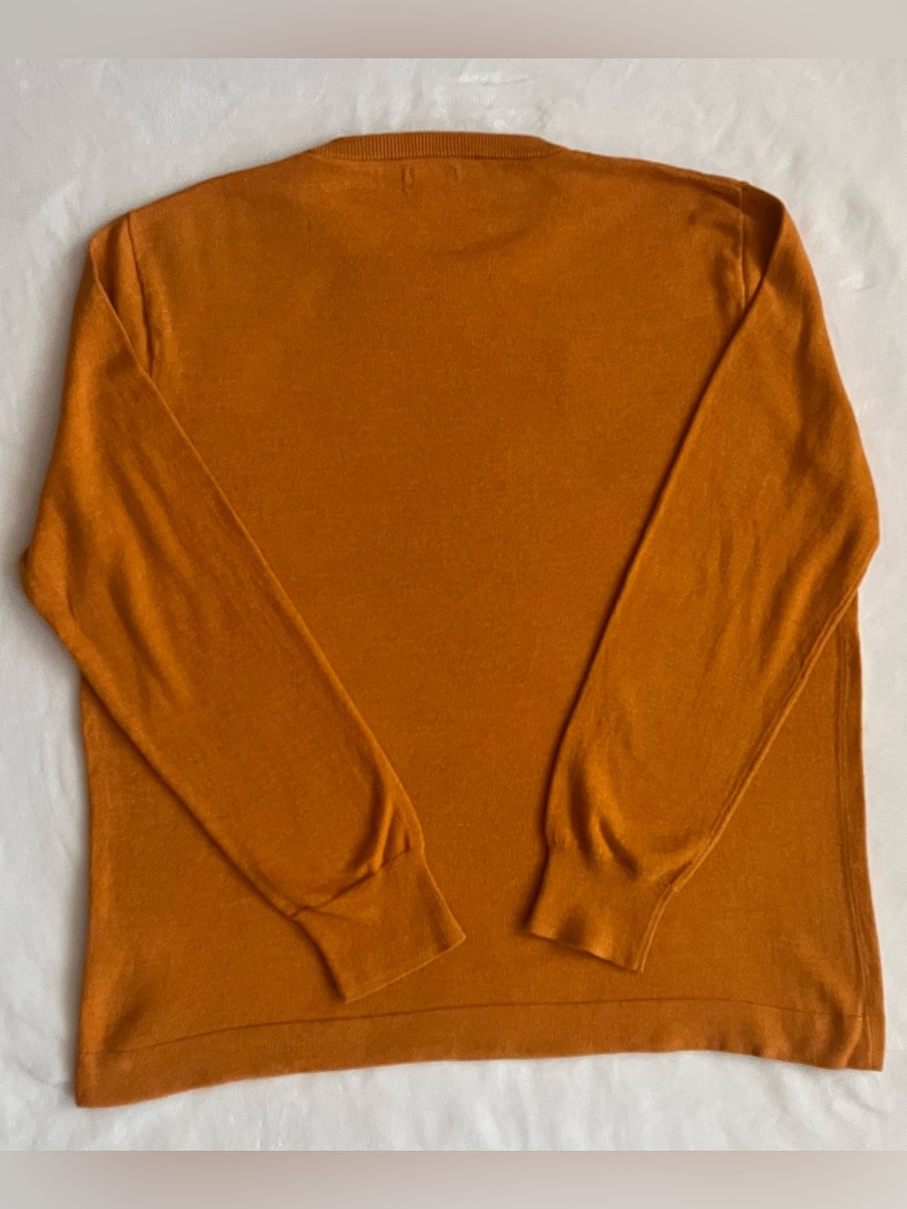 J. Crew Slouchy 100% Cotton Crewneck Pullover Sweater in Warm Heathered Ochre - Picture 3 of 10